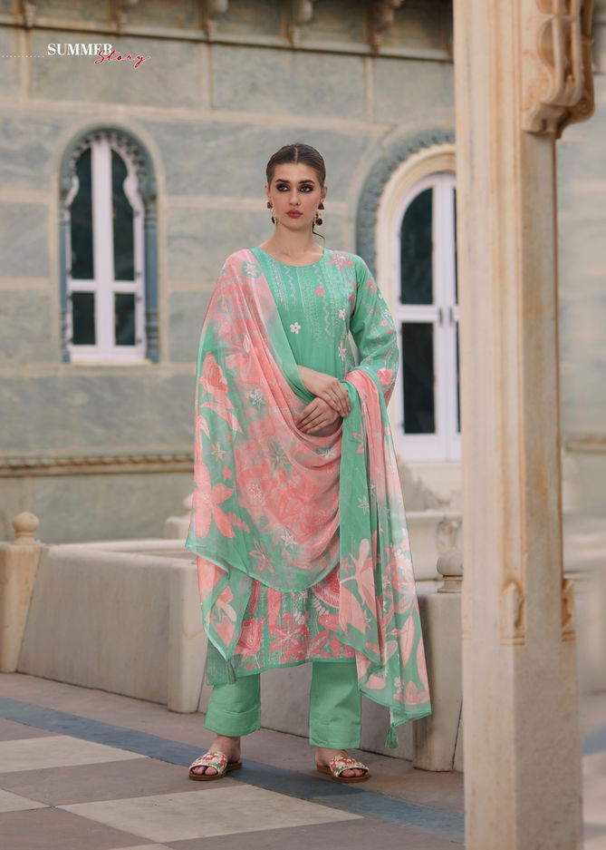 Splendor By Sadhana Khatli Work Printed Cotton Salwar Suits Wholesalers In Delhi